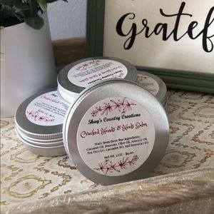 Cracked hands and heels healing salve tin natural essential oils cream